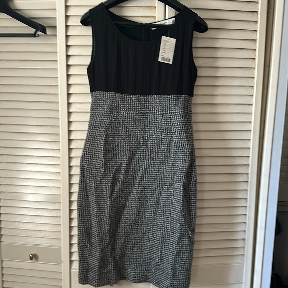 Anthropologie Black and Gray Dress